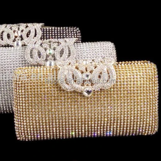 

Wholesale Elegance Luxury Stones clutch ladies Evening handbags with high quality stone Party Wedding Dress Handbags