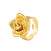 Xuping imitation jewellery popular gift dubai golden color ring for girls women copper alloy ring 24K gold plated ring