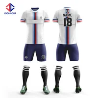 

Custom sublimated kids football shirt maker soccer wear uniform jersey set