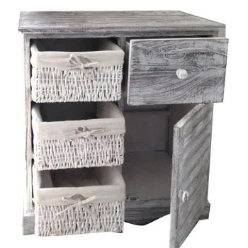 White Grey Painted Shabby Chic Cabinet Vintage Furniture Buy