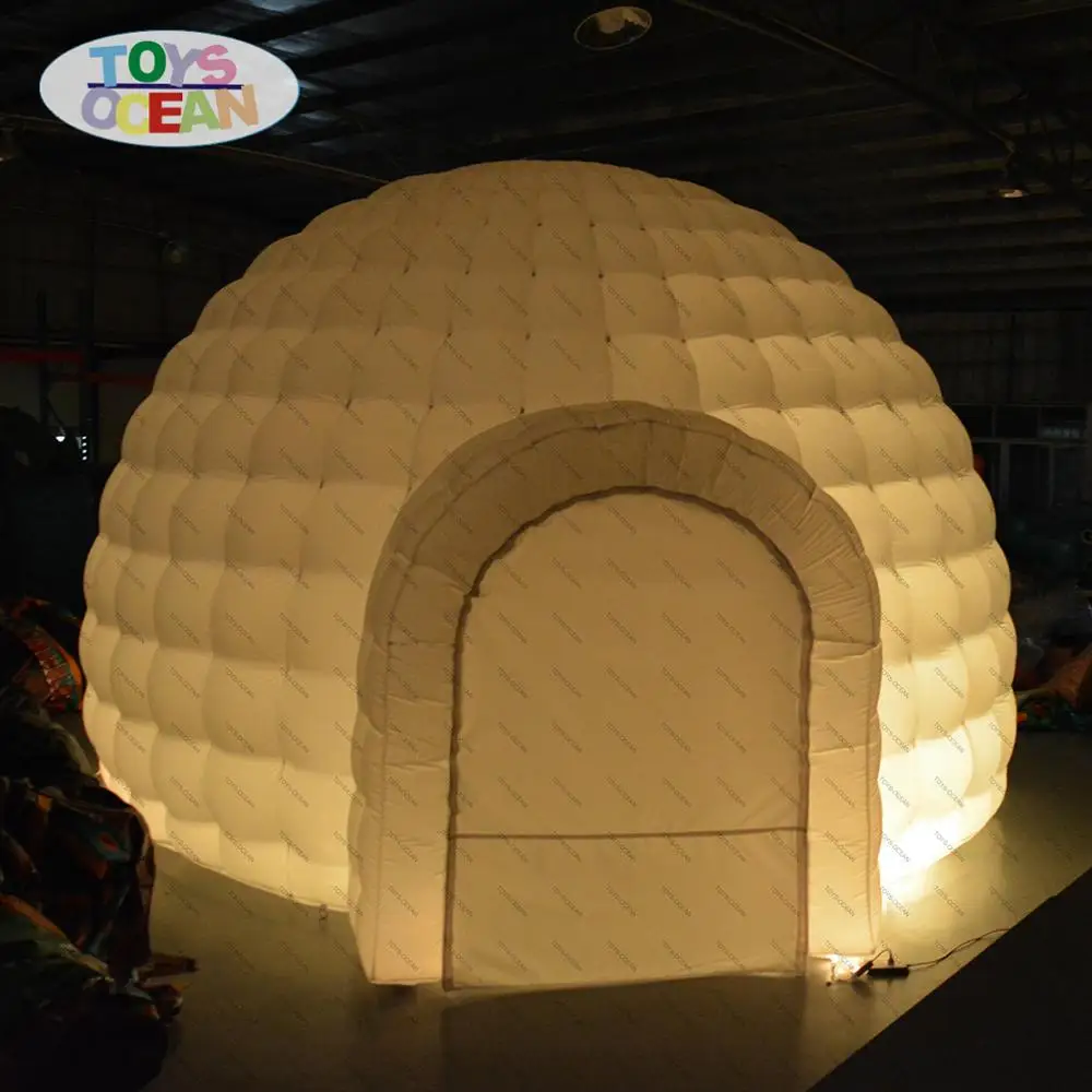 

Led lighting inflatable igloo tent for sale, inflatable dome igloo tent