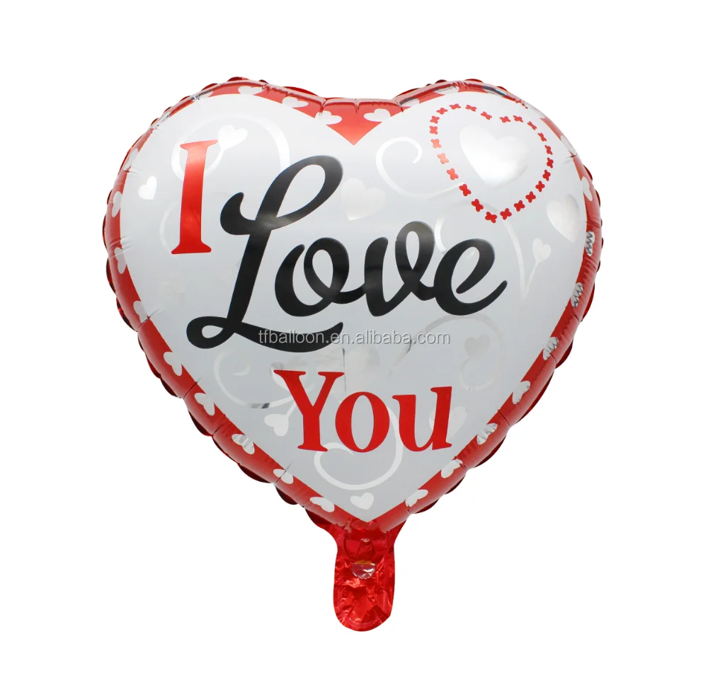 
TF metallic inflatable valentine balloon foil mylar love balloon heart shape matte color 18 inch red new balloon wedding 