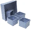 UK ALDI plastic woven large rectangular storage baskets extra large cotton laundry bag