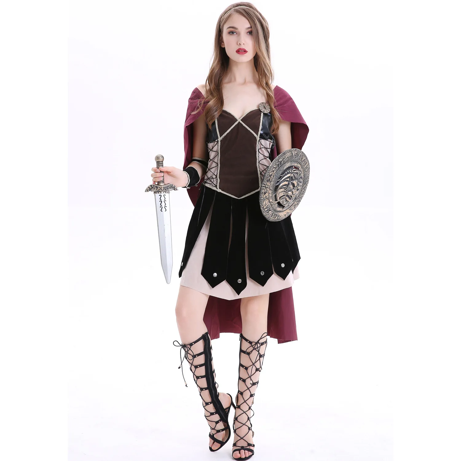 Halloween Costumes Medieval Roman Spartan Female Warrior Cosplay Greek  Goddess Stage Costumes Pgwc6086 - Buy Medieval Costume,Greek Goddess Costume,Medieval  Roman Warrior Product on 