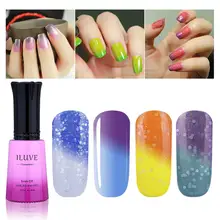 iLuve Thermal Couleur Changed gel nail polish Soak off Curling Light Chameleon nail polish shiny gloss