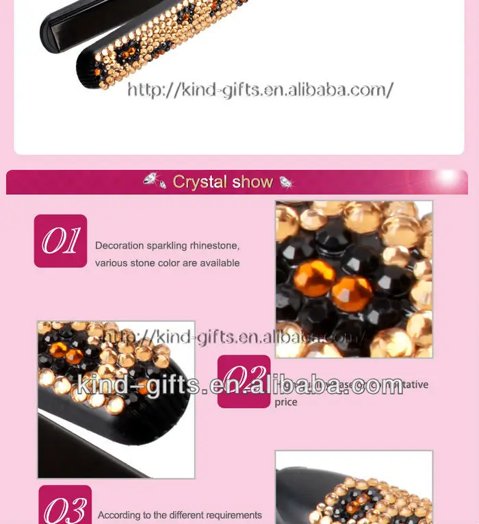 2013 Hot Sell Bling Rhinestone Diamond Cloud 9 Hair Straighteners Supplier|Factory|Manufacturer