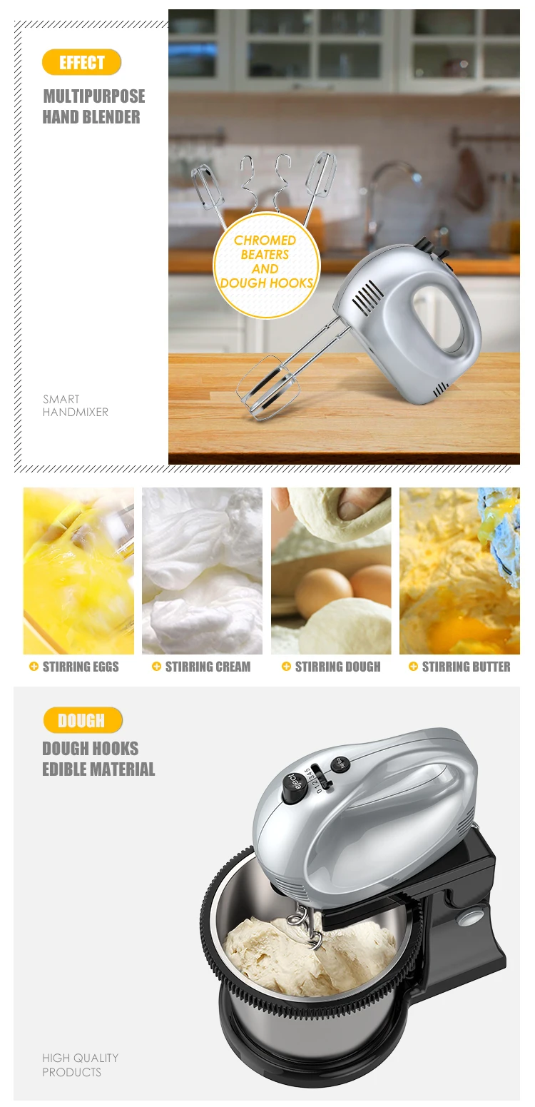 Battery Operated Mini Hand Mixer Electric With 2500ml Rotary Bowl Buy