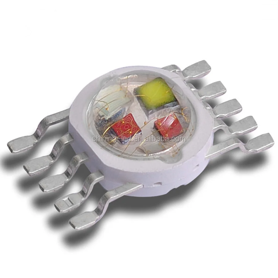 
Multicolor Wall Washer Diode 5 Epileds Cores in 1 SMD 5W/10W High Power RGBWY or RGBWA 5in1 LED Chip  (60846592037)