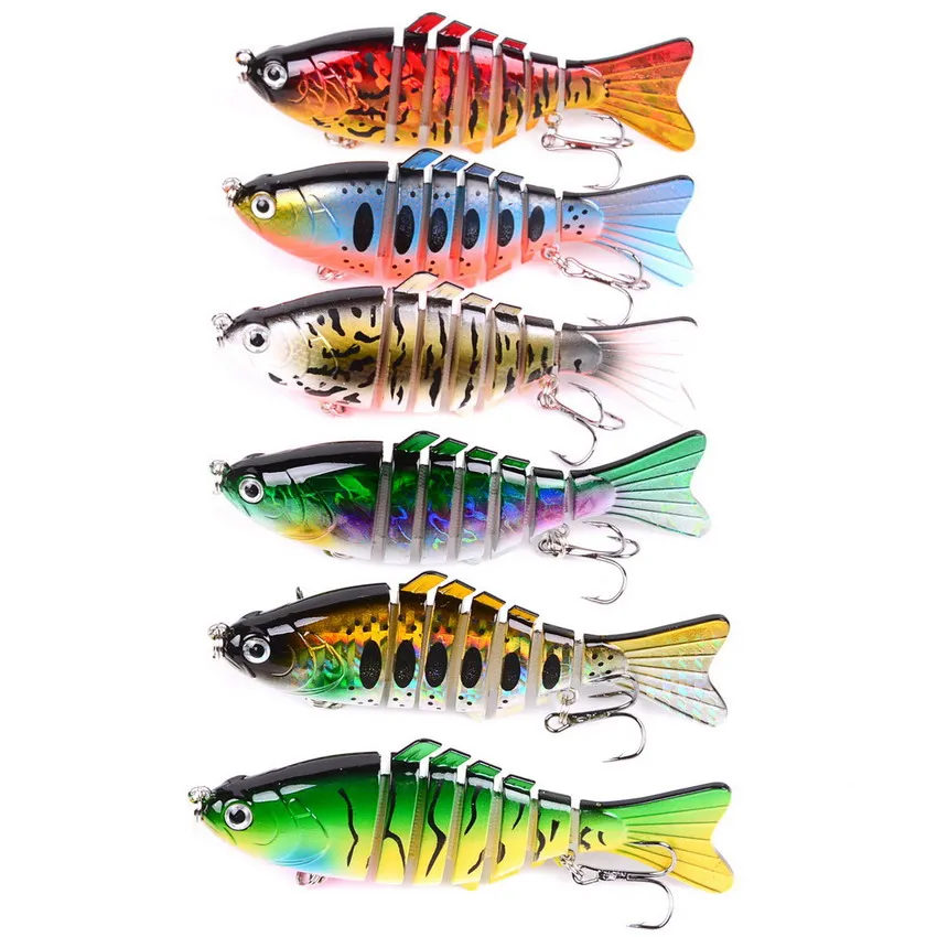 

10CM 16G 7-Segment Fishing Lure Grankbait Hard Bait Sinking Multi Jointed Lure Fake Bait Fishing Tackles For Fishing, N/a