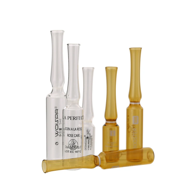 Ampoule 1ml 5ml 10ml Glass Bottle High Quality Cosmetic Ampoule With