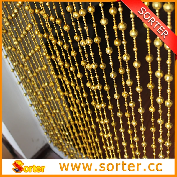 Sorter Goldenem Plastik Perlen Kette Vorhang Fur Wohnzimmer