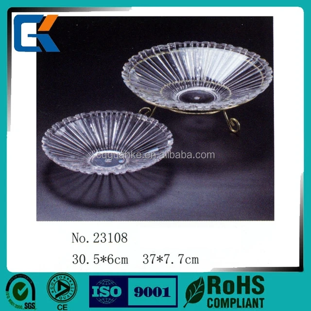 glass fruit plate acrylic-source quality glass fruit plate