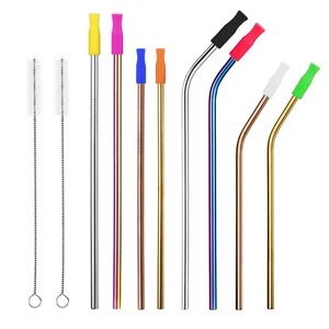Image of Hot-selling stainless steel 304 straws, color and packaging can be customized, factory direct sales,FDA passed.