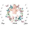 OEM Factory baby milestone blanket cute boy age