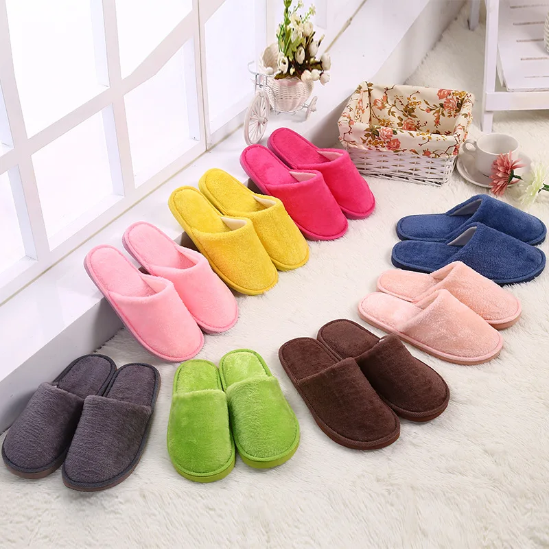 

Hot EVA home indoor plush slippers cheap Autumn and winter warm slippers for men and women