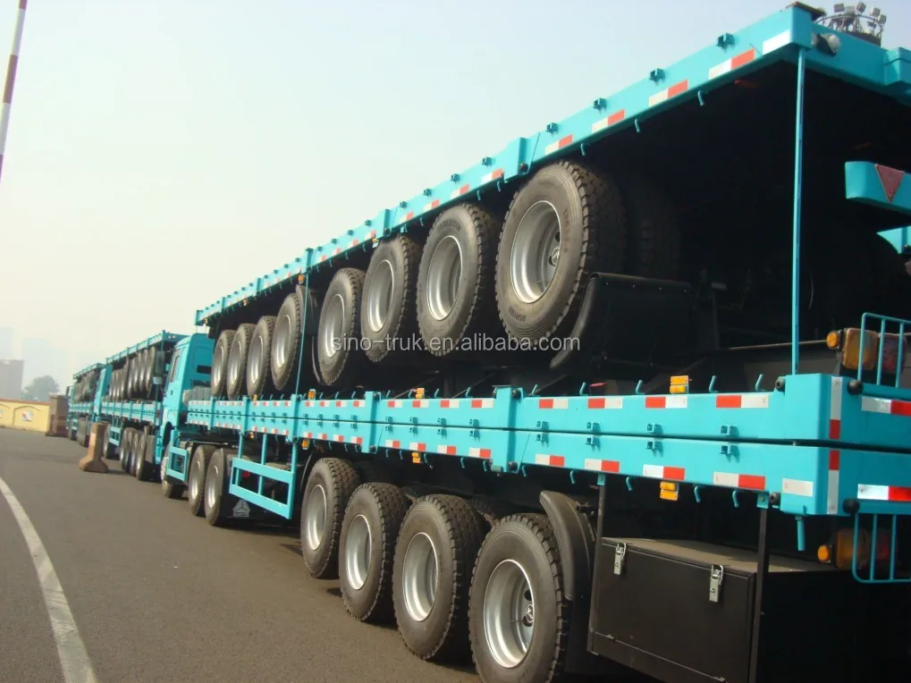 new 3 axle container flatbed - 3axle - 40 ft semi trailer for