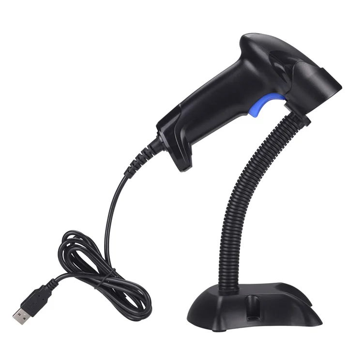 

Adjustable Stand 1d laser wired bar code barcode reader scanner with stand