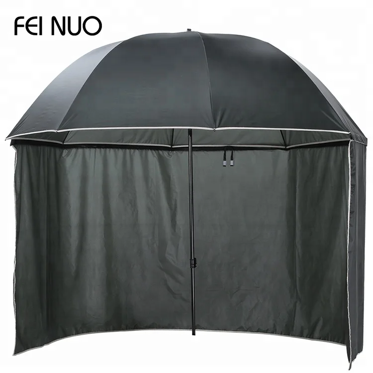 
Modern design wholesale solid dyed waterproof sunshade beach tent umbrella with curtain 