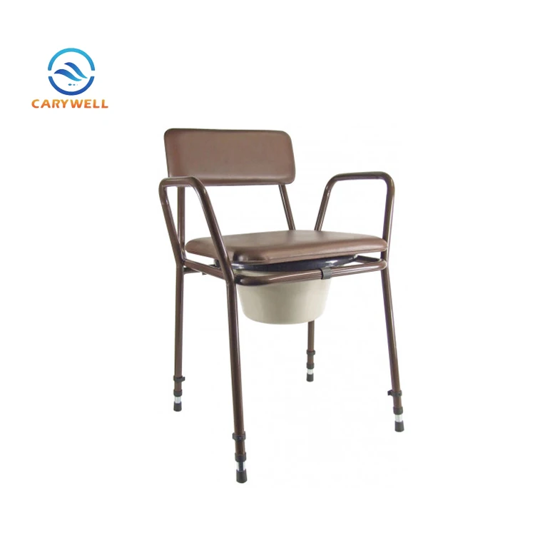Wholesale Height Adjustable Bedside Commode Steel Disable Commode Chair