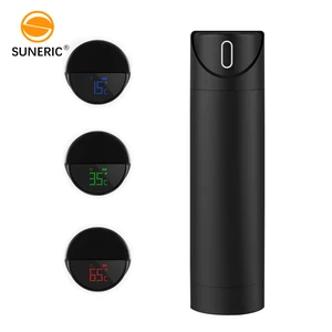 Image of Wireless charging LED screen display temperature smart drink water bottle