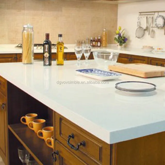 Solid Surface Acrylic Epoxy Resin Kitchen Countertop Artificial