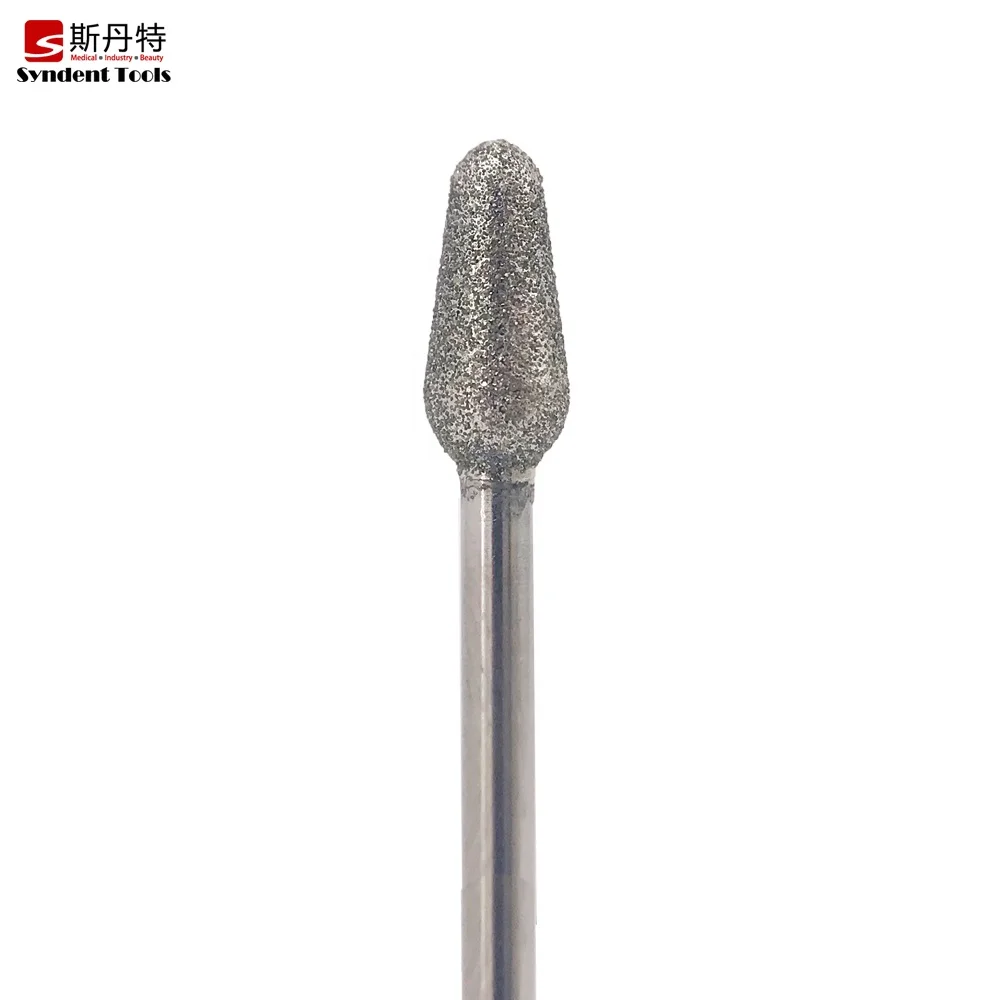 

Electric nail buffer pear shape bud diamond pedicure podiatry bur drill bit for nail reduction