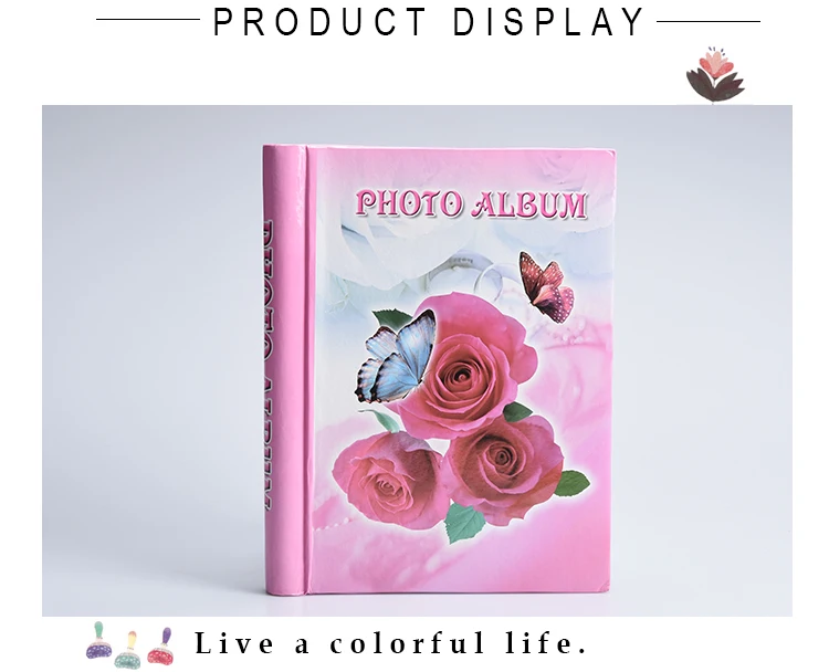 Custom hardcover cardboard cover Adhesive Inner Page 8*12 inch Album