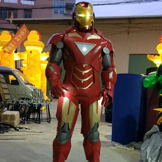 

Amazing Human Wearing Iron Man Cosplay Robot Costume Suits, Regular/customized