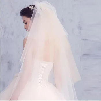 Quatre Couches Doux Tulle Court Voile De Mariee Champagne Couleur Moelleux Voile De Mariage Vente En Gros Buy Accessoires De Mariage Chretien Voile De Mariage En Tulle Doux Accessoires De Mariage Chinois Product