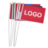 Wholesale Party Supply Bamboo Hand Flag With Sticks