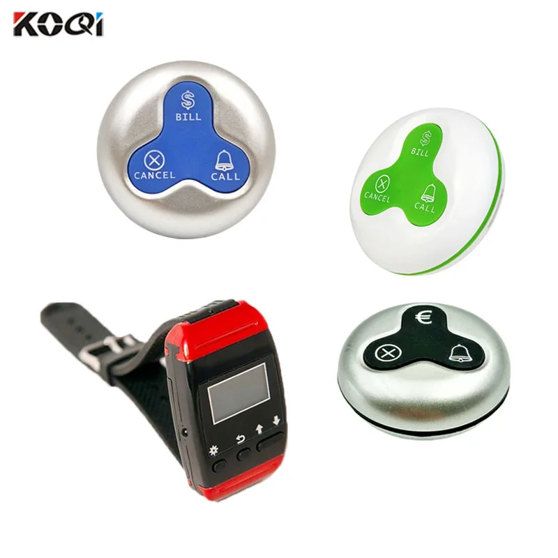 

KOQI LIMITED fast dispatch long range waterproof calling button waiter service bell wireless call system for restaurant