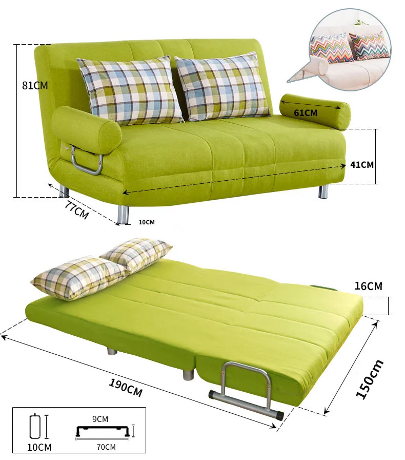 Modern Living Room Sofas Fabric Sofa Sleeper Couch B75-100cm - Buy