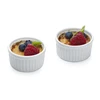 Porcelain Creme Brulee Ramekin, 2 oz Baking Dishfor Souffle, Custard, Pudding, Desserts