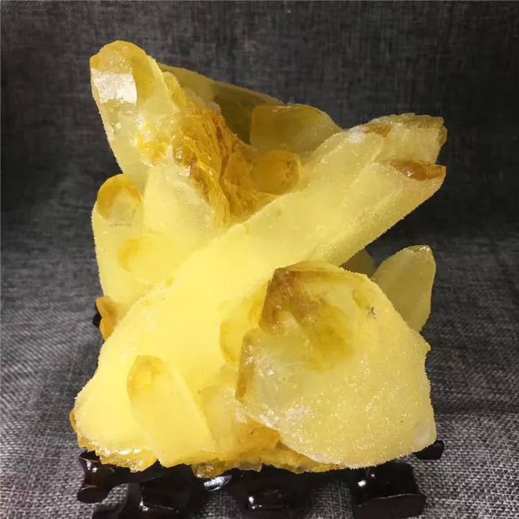 hot-sale new natural yellow quartz crystal citrine cluster