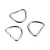 Stainless Steel Triangle Open Jump Rings Bails Hang Drops Jewelry Findings Silver Tone