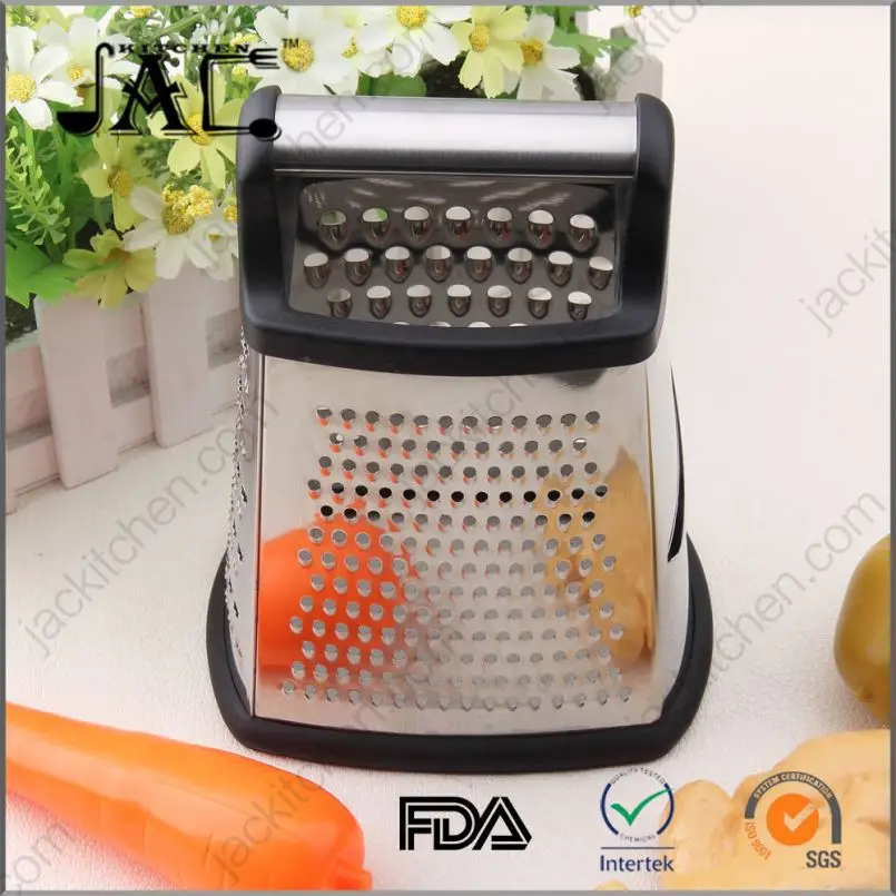 Kitchen Tools Durable Stainless Steel Box Grater With Plastic Handle