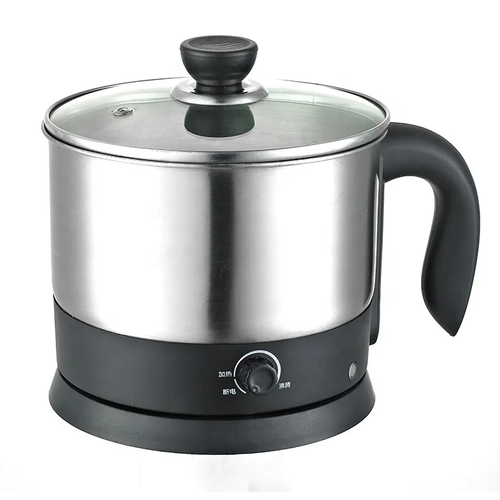1.2l Stainless Steel Electric Mini Kettle Electric Cooking Noodles Pot