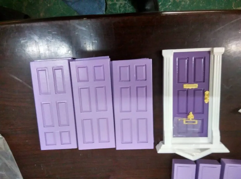 1 12 Wooden Dollhouse Miniatures Fairy Doors Qw60500 With