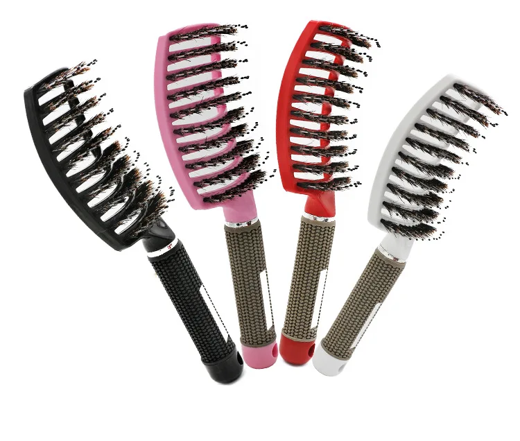 

Curved Vented Styling Hair Brush, Detangling Thick Hair Massage Blow Drying Brush