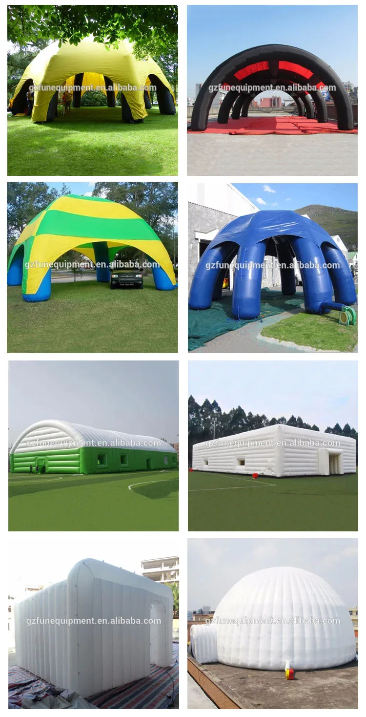 colorful inflatable tent