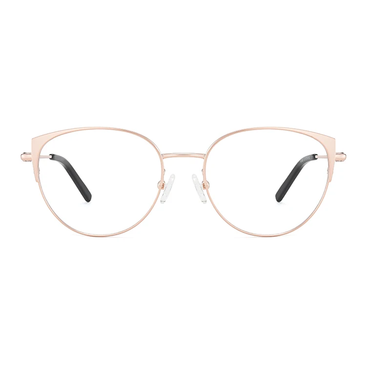 

Wholesale Classic high end eyeglass frame optical Round Metal Hinge spectacle frames optical glasses, Custom