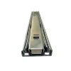 Triple Extension Lock-in and Lock-out Rail Self Closing Ball Bearing Drawer Slide with Hook