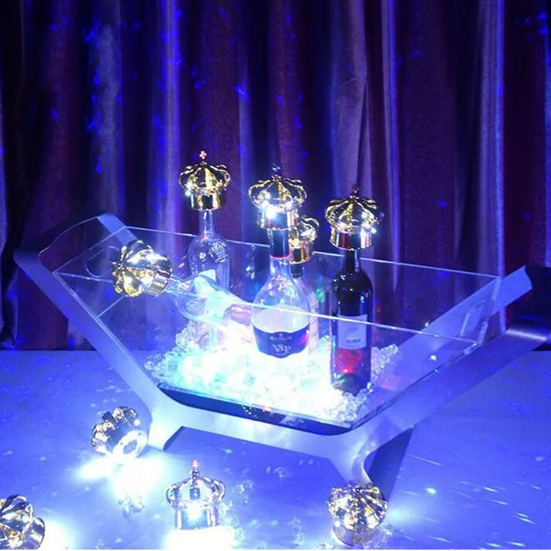 Led Luminous Beer Wine Bottle Holder Bottle Presenter 6/12 Bottled Wine