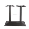 double legs rectangular cast iron table leg for dining table