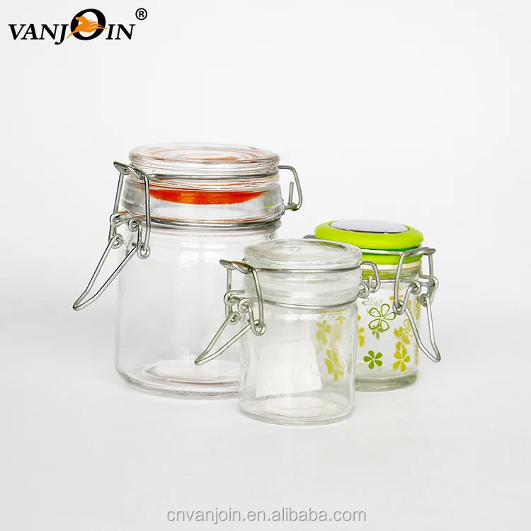 

Glass Jar with Clamp Lid