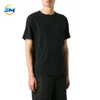 2018 oem hot sale Tailor made mens short sleeve plain black hidden pocket tshirt online sale
