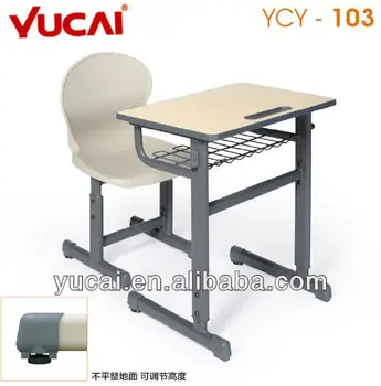 Cheap Metal School Student Desks And Chairs Attached For Sale