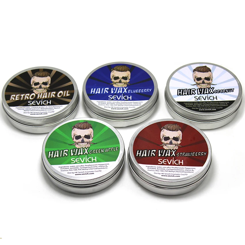 

sevich 100% natural organic edge control hair styling wax, Brown/ blue/green/red/white
