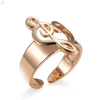 Statement Minimalista Gold Plating Symbol Sol Musical Sign Music Note Rings