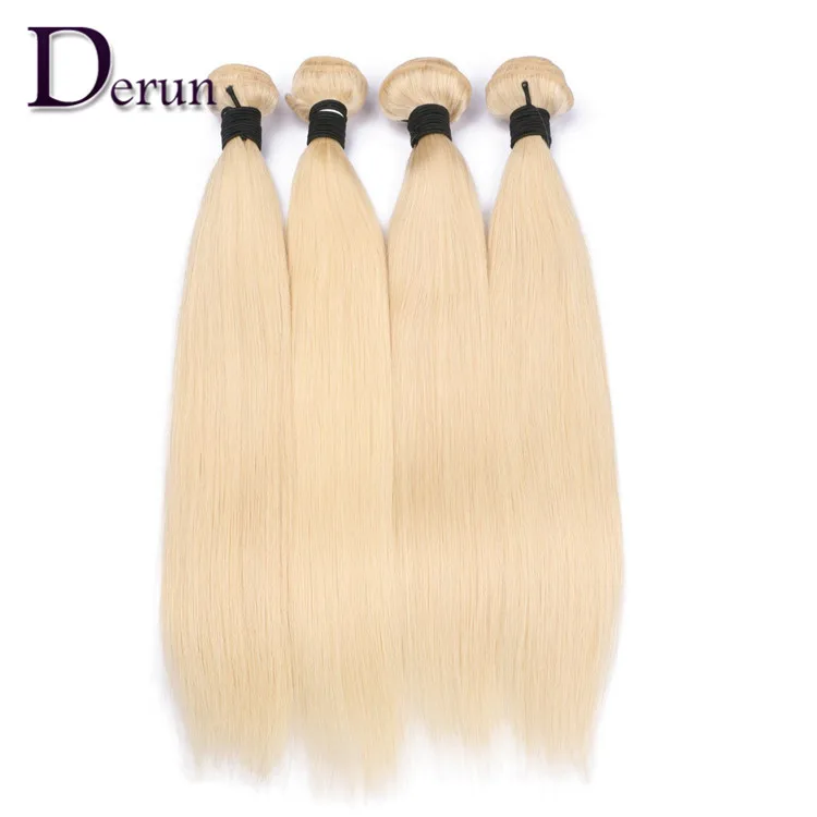 

China virgin hair factory direct sale blonde human hair straight 613 virgin hair bundles